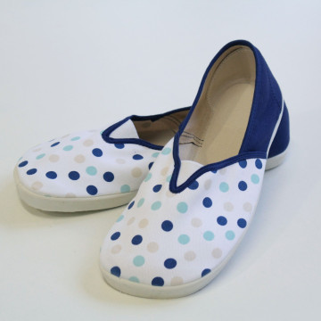 Espadrilles anatómiai kék pöttyös - kék