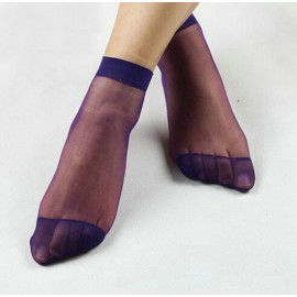 Színes nylon zokni - lila