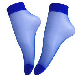 Színes nylon zokni - kék