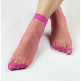 Színes nylon zokni - rózsaszín